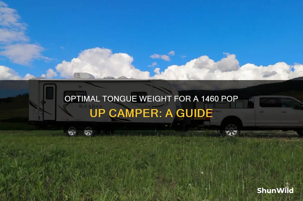 how much tongue weight on a 1460 pop up camper