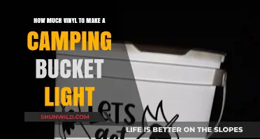 DIY Camping Bucket Light: Vinyl Quantity Guide for Bright Adventures