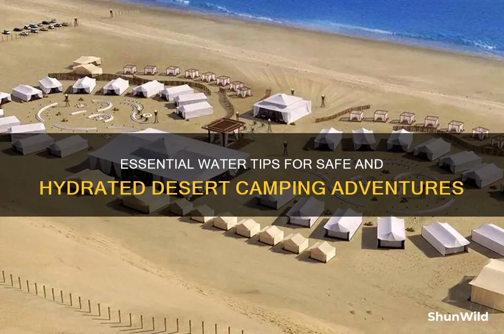how much water desert camping