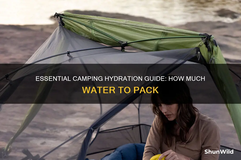 how much water do i need for camping