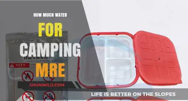 Essential Camping MRE Hydration: How Much Water Do You Need?