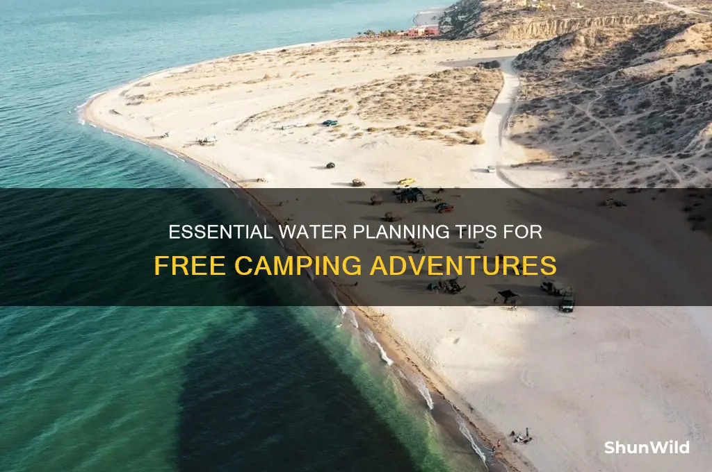 how much water for free camping