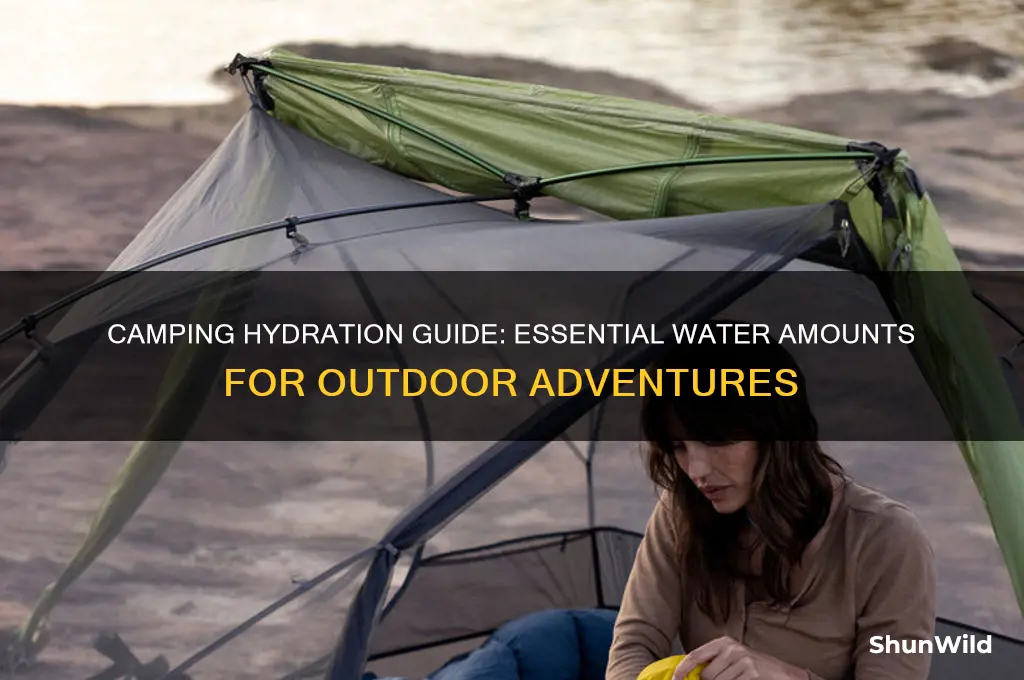 how much water per person camping