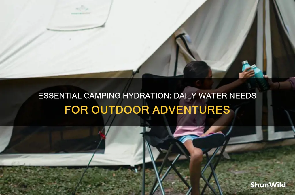 how much water per person per day camping