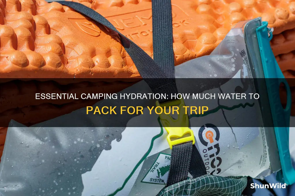 how much water to carry camping