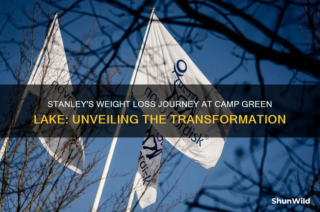 how much weat did stanley lose at camp green lake