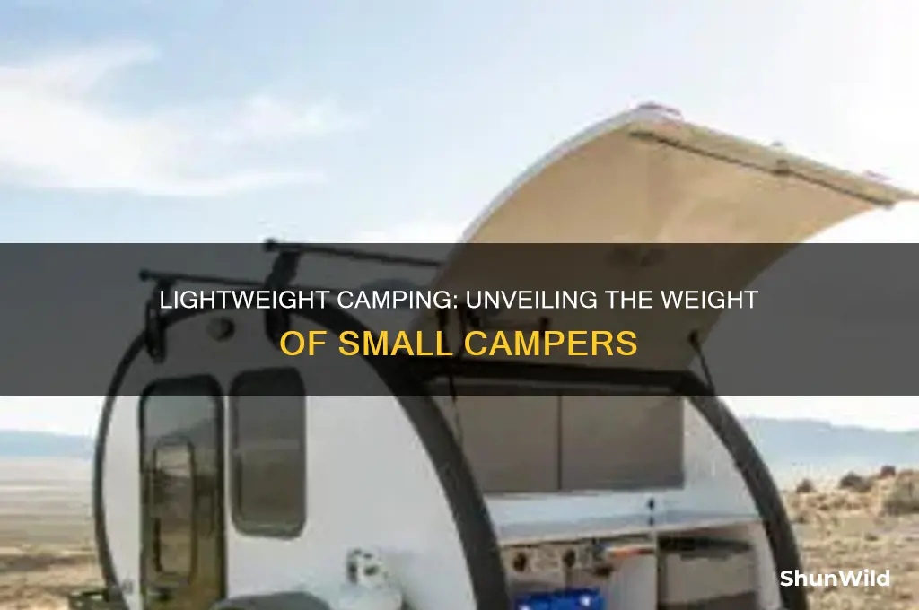 how much weight is a small camper