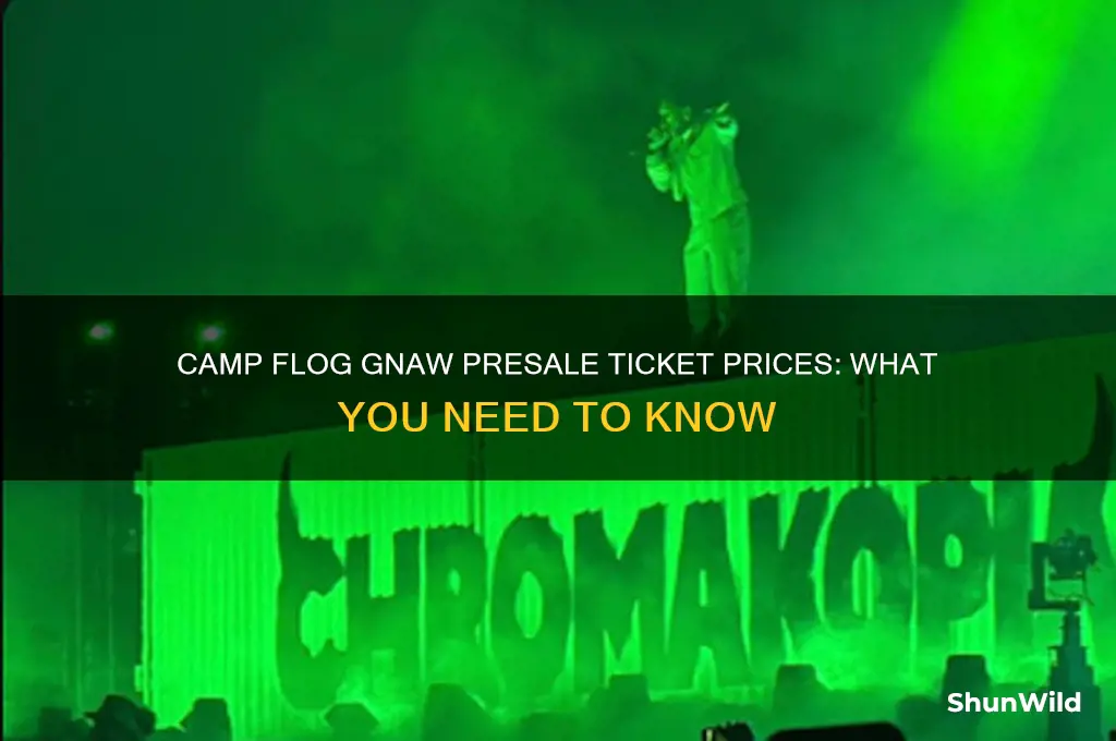 how much were camp flog gnaw presale tickets