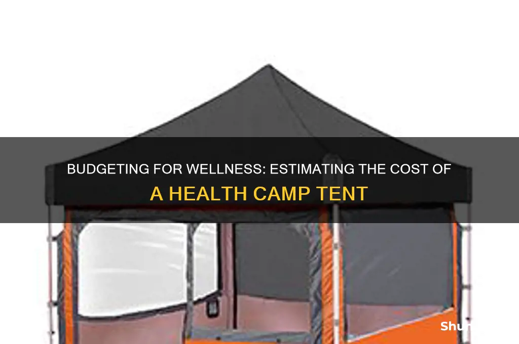 how much whould a health camp tent cost
