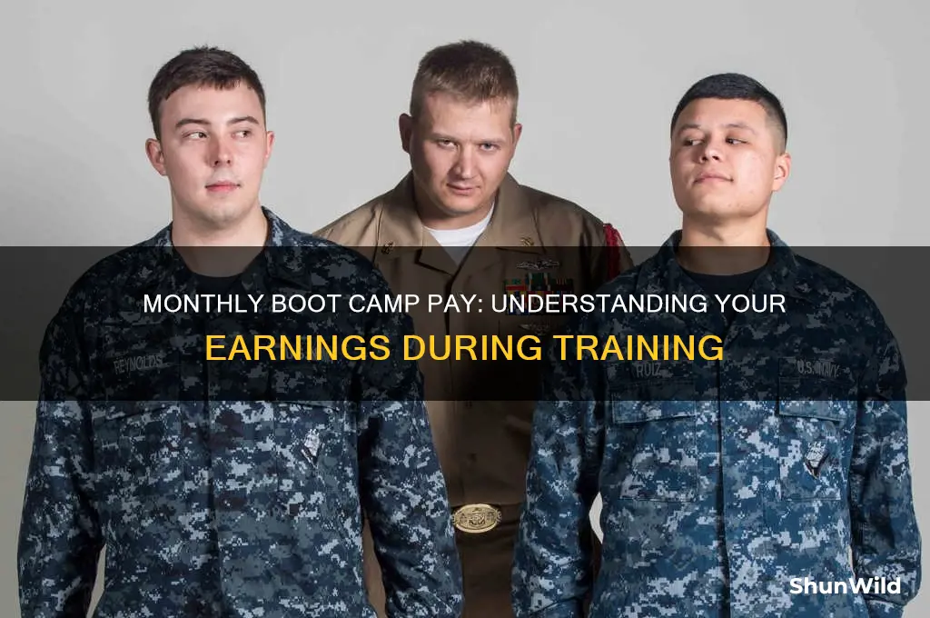 how much will i get paid monthly during boot camp