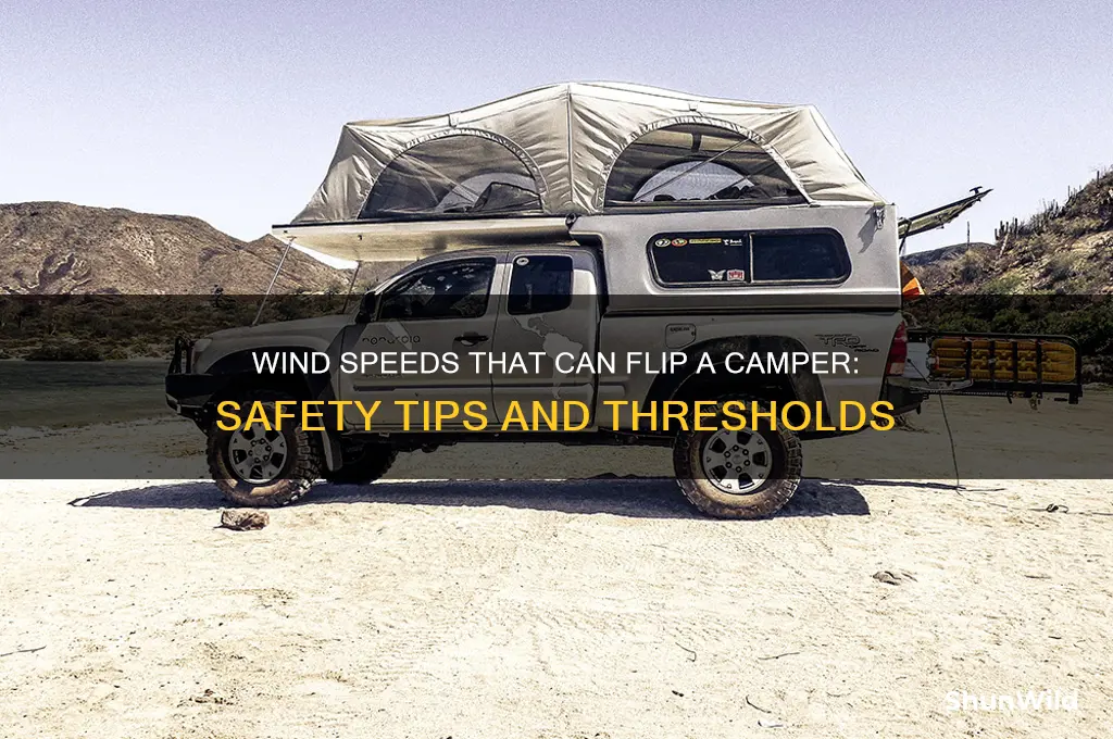 how much wind to flip a camper