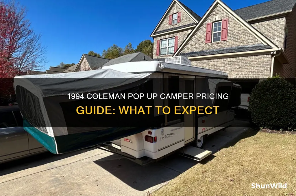 how much would a 1994 coleman pop up camper cost