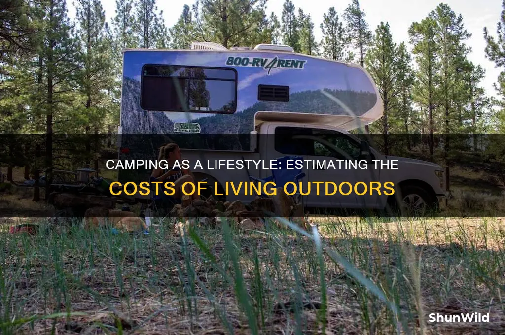 how much would it cost to live camping