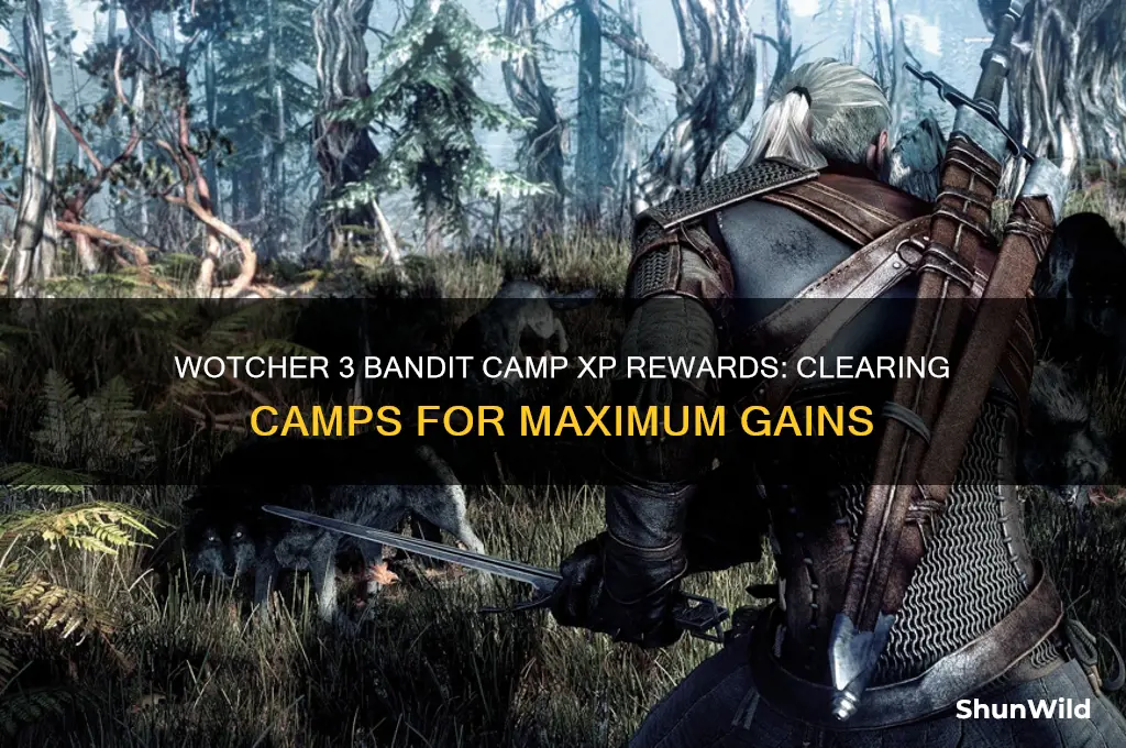 how much xp for clearing bandit camps wotcher 3