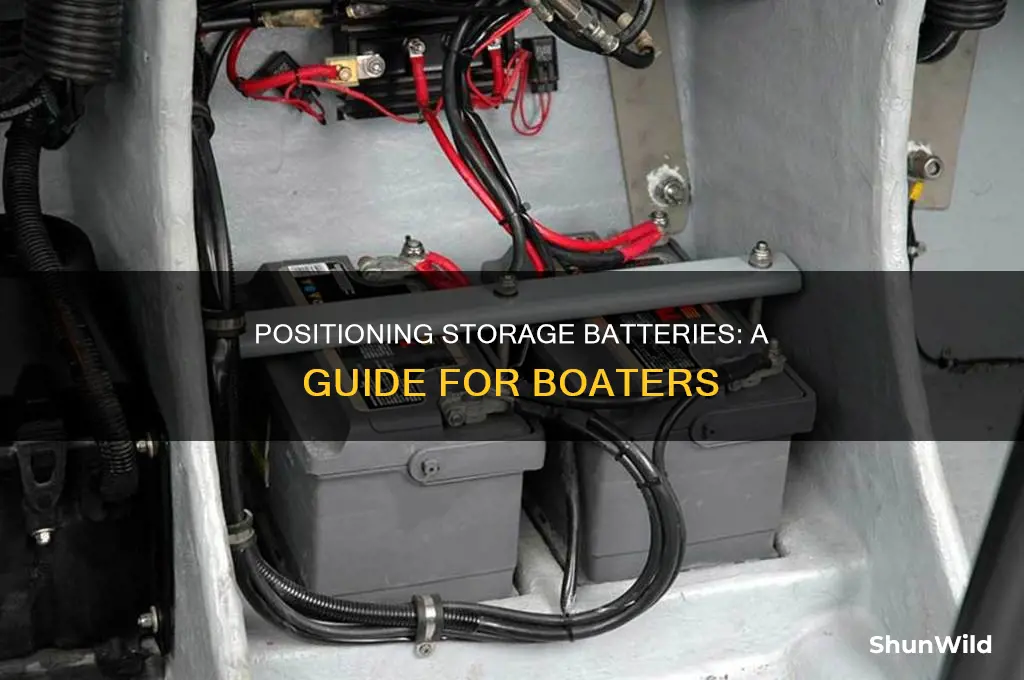 how must storage battery be positioned on a boat