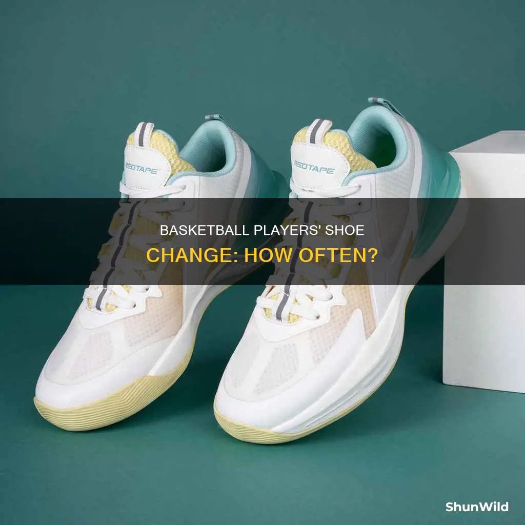 how often do basketball players get new shoes