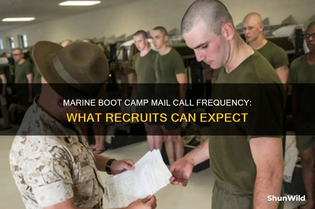 how often is mail call in marine boot camp