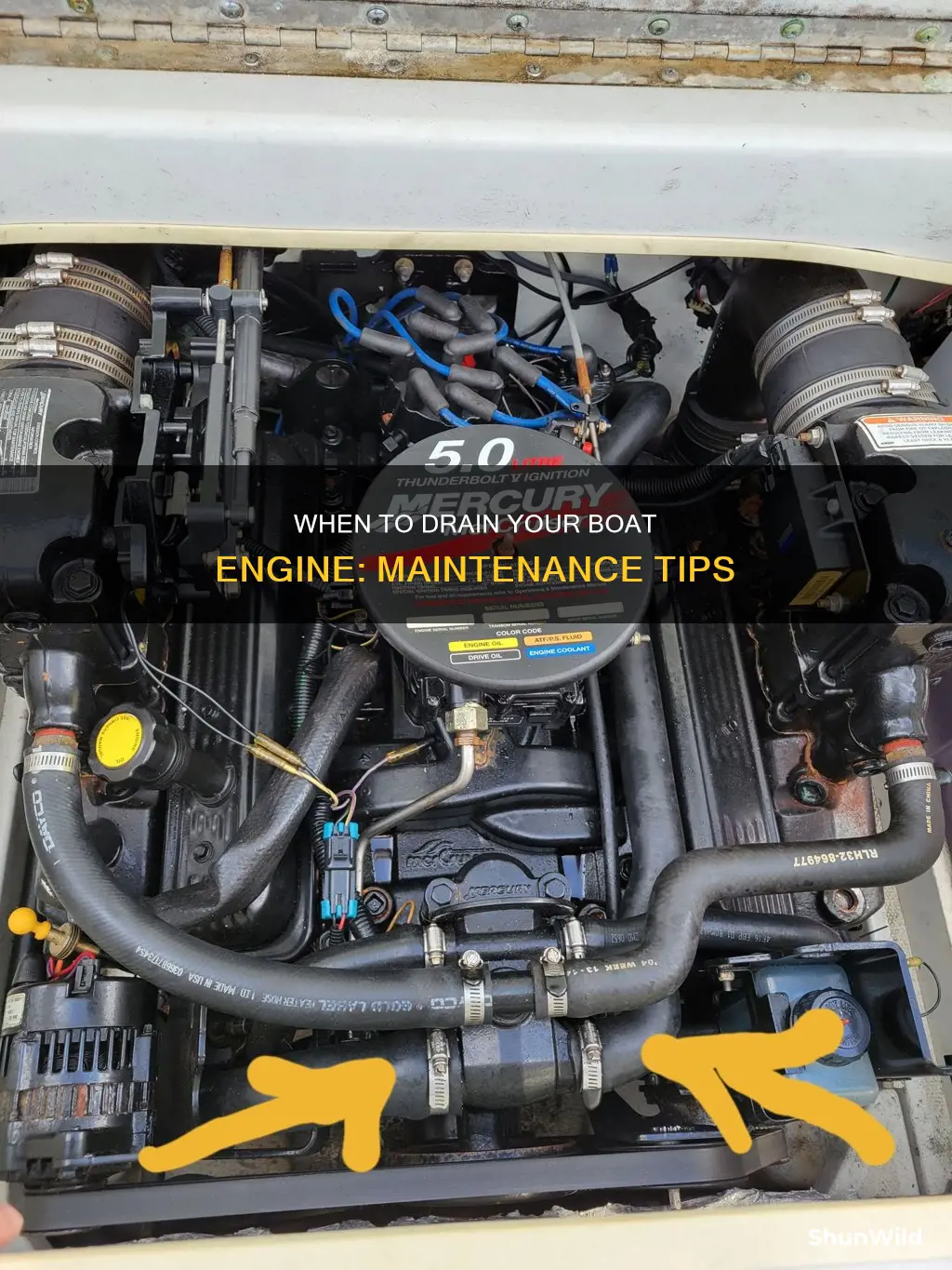 how often should you drain your boat engine