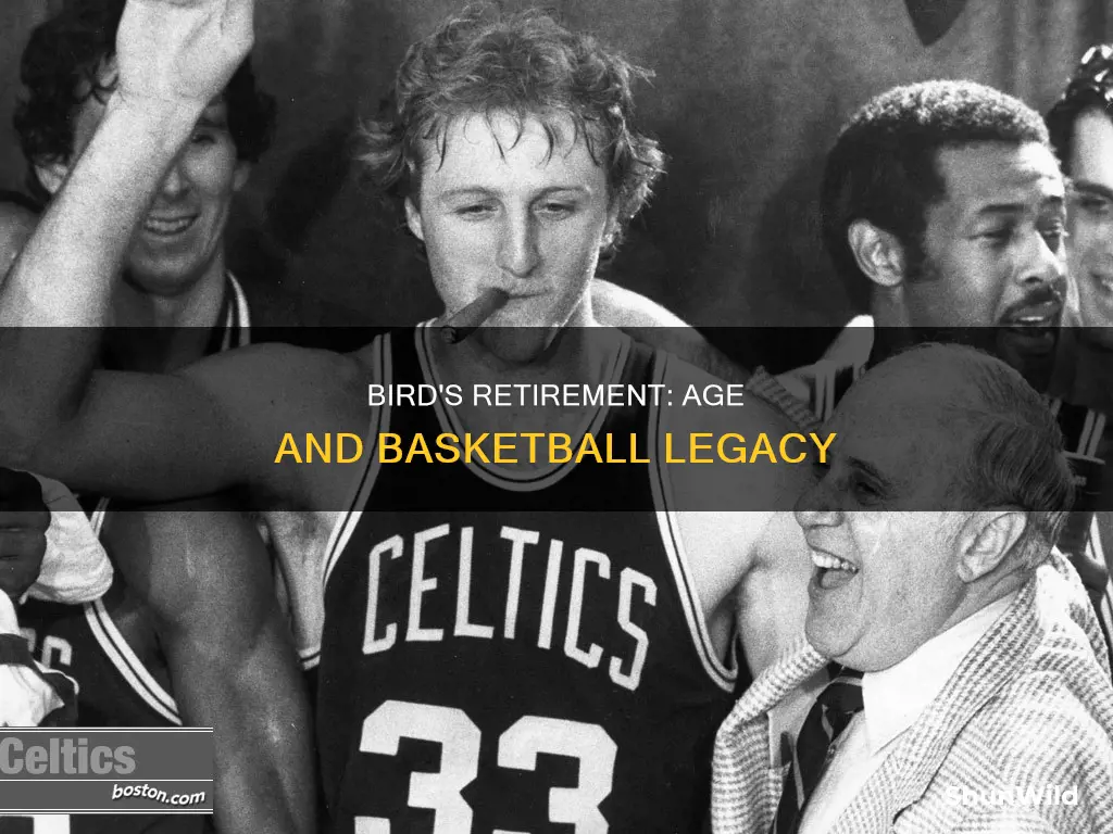 how old was larry bird when he retired from basketball