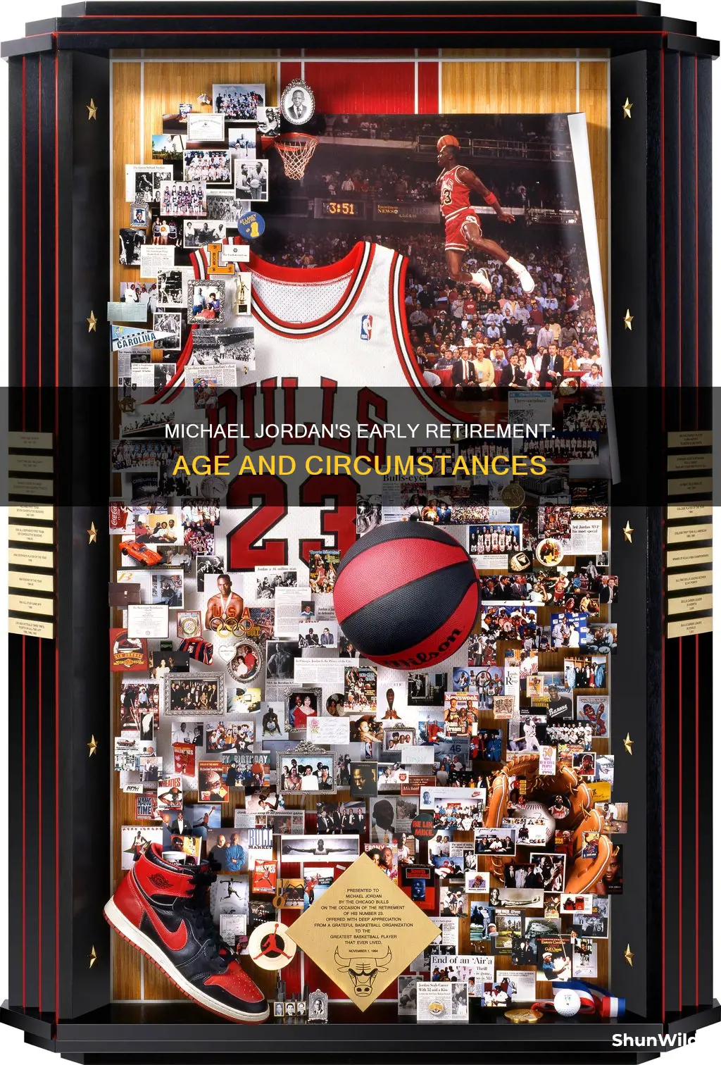 how old was michael jordan when he quit basketball