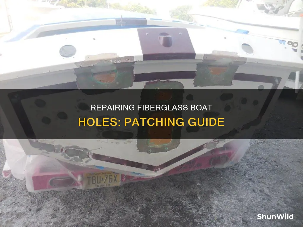 how patch fiberglass holes in a boat