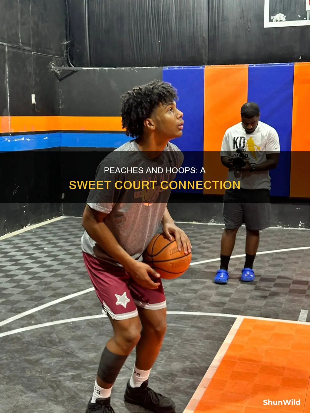 how peaches and basketball are realated