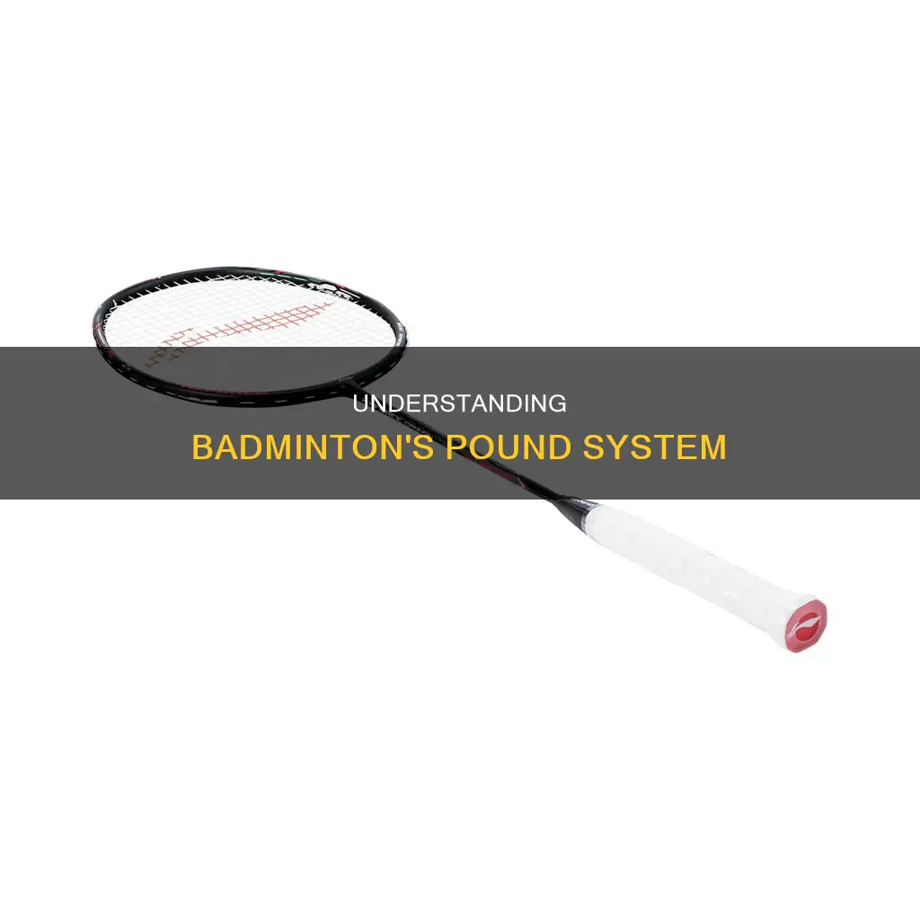 how pounds work in badminton