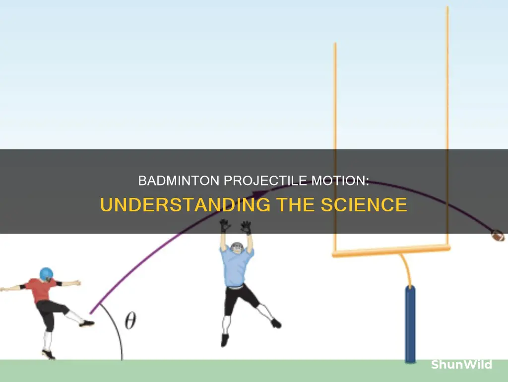 how projectile motion works in badminton