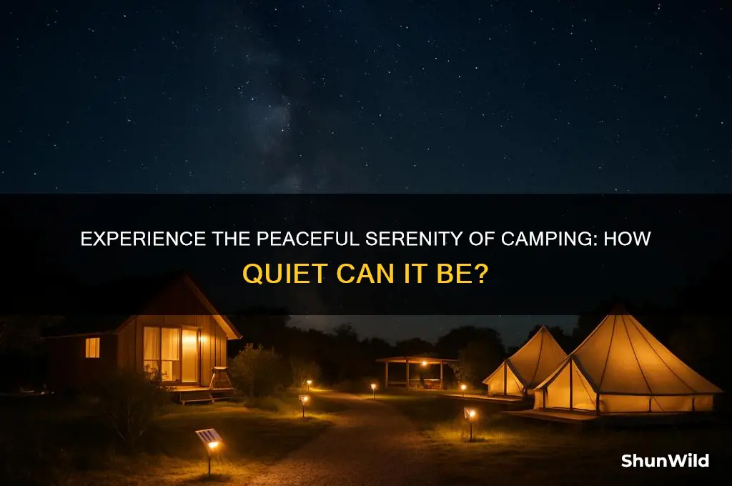 how quiet is camping