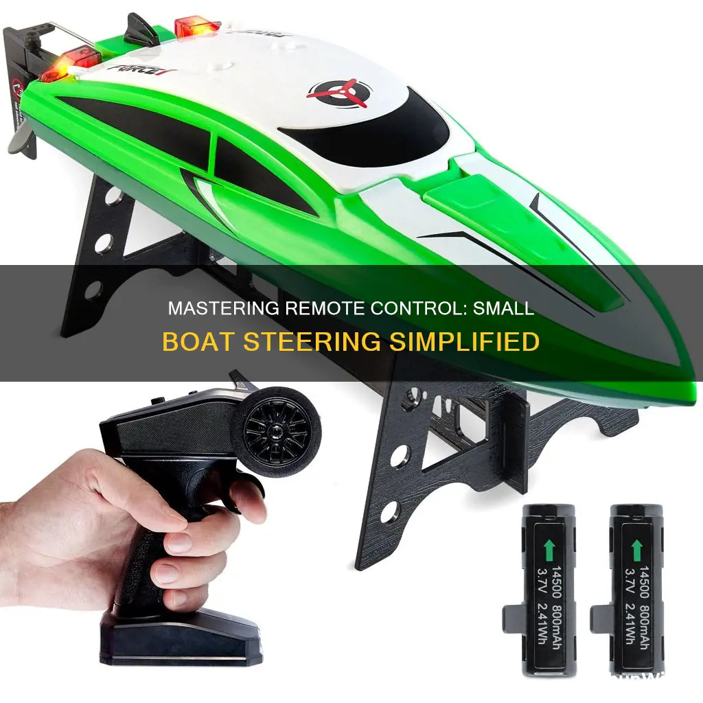 how remote steering works on a small boat