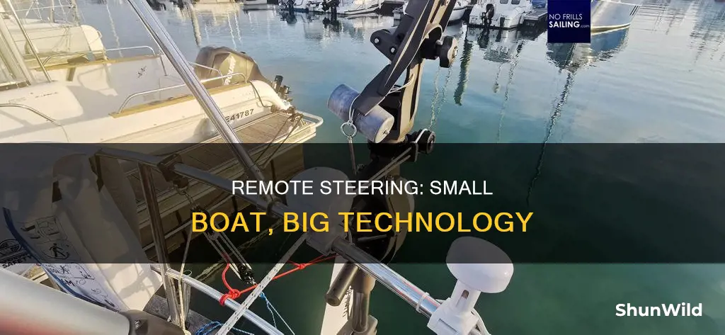 how remote steering works on a small boat