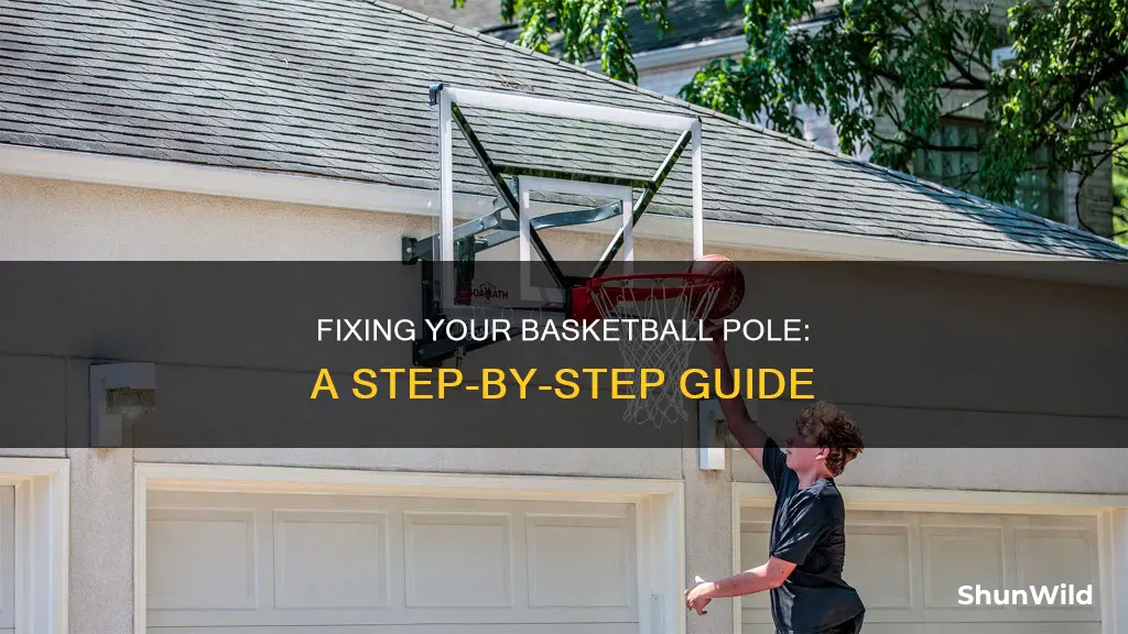 how repair broken basketball pole