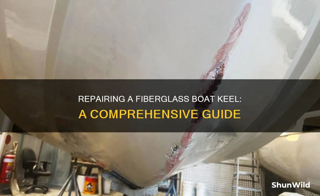 how repair the keel of a fiberglass boat