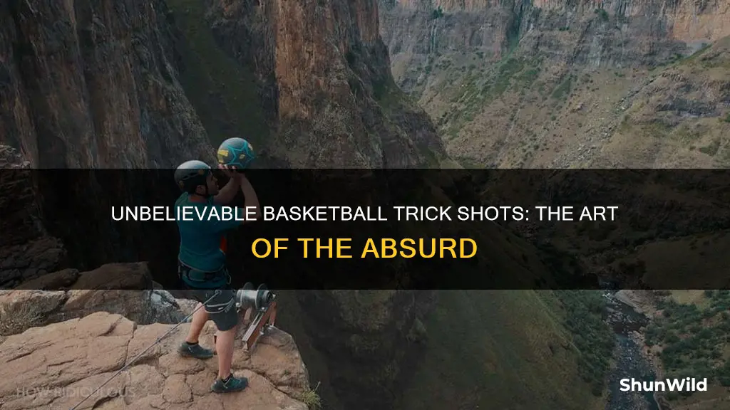 how ridiculous basketball trick shots