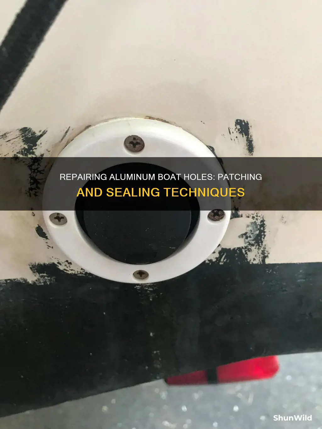 how seal aluminum boat holes