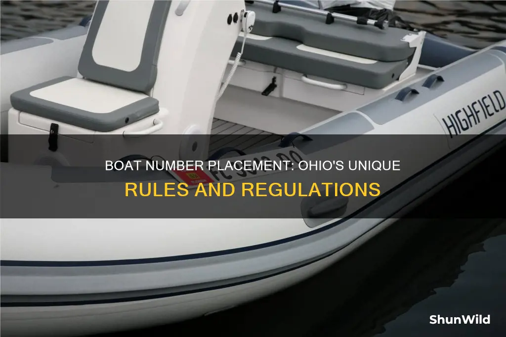 how should boat numbers go on in oh