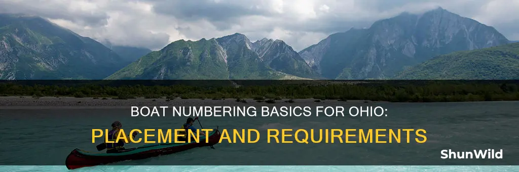 how should boat numbers go on in oh