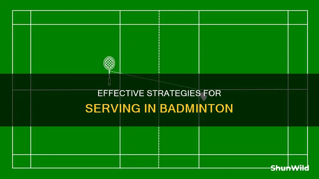 how should you serve in badminton to the other side