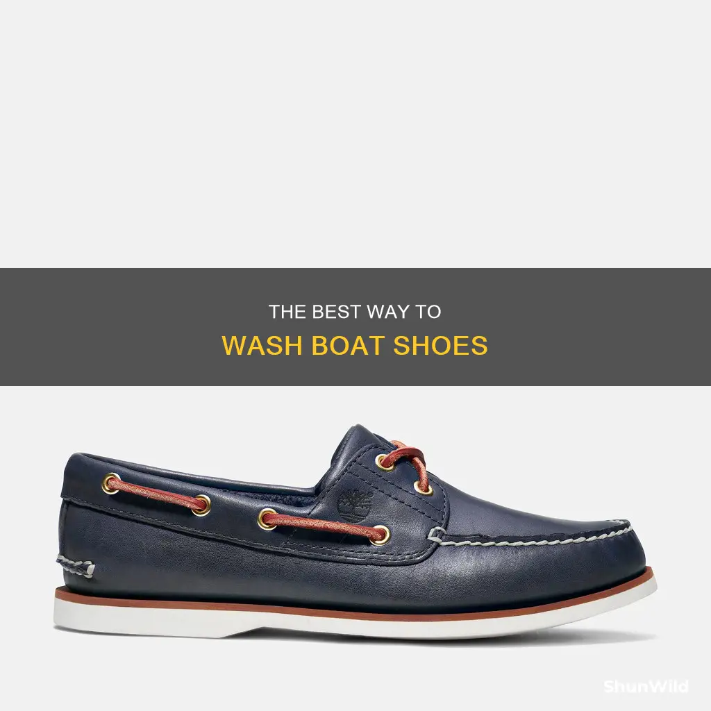 how should you wash boat shoes