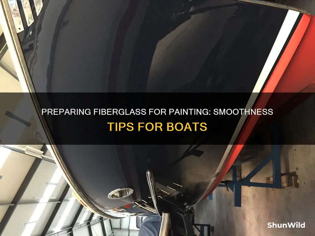 how smooth does the fiberglass on a boat to paint