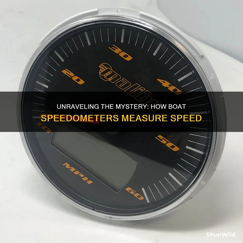 how spedometer work on boat