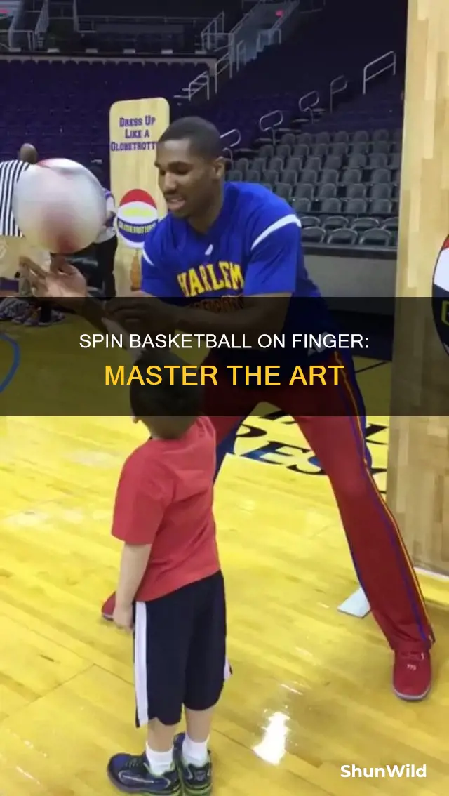 how spin basketball on finger