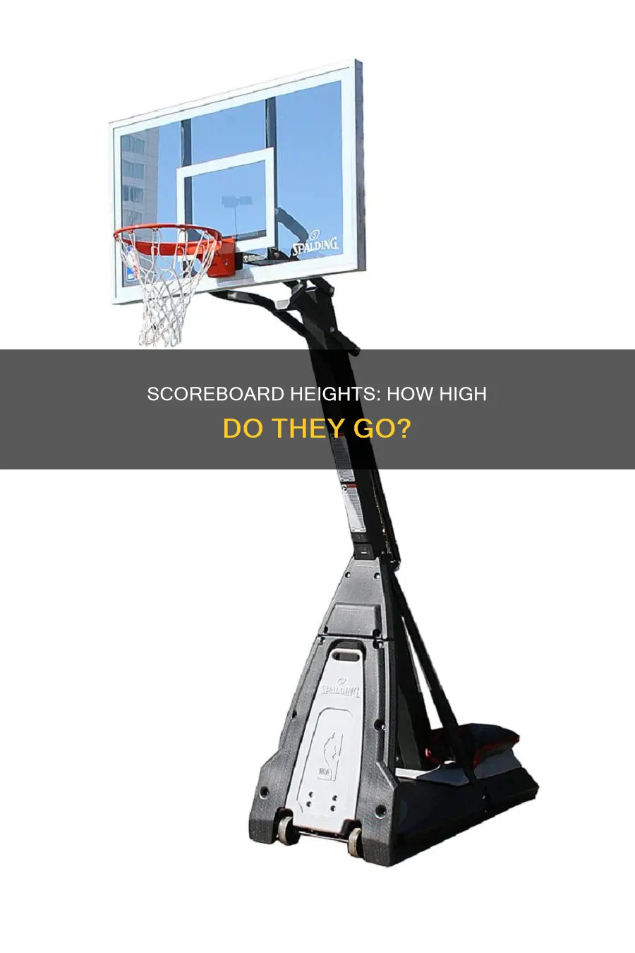 how tall are basketball scoreboards