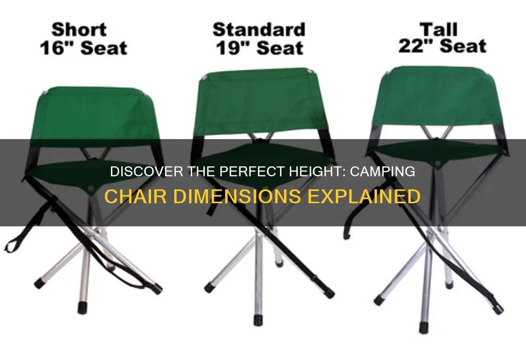 how tall are camping chairs