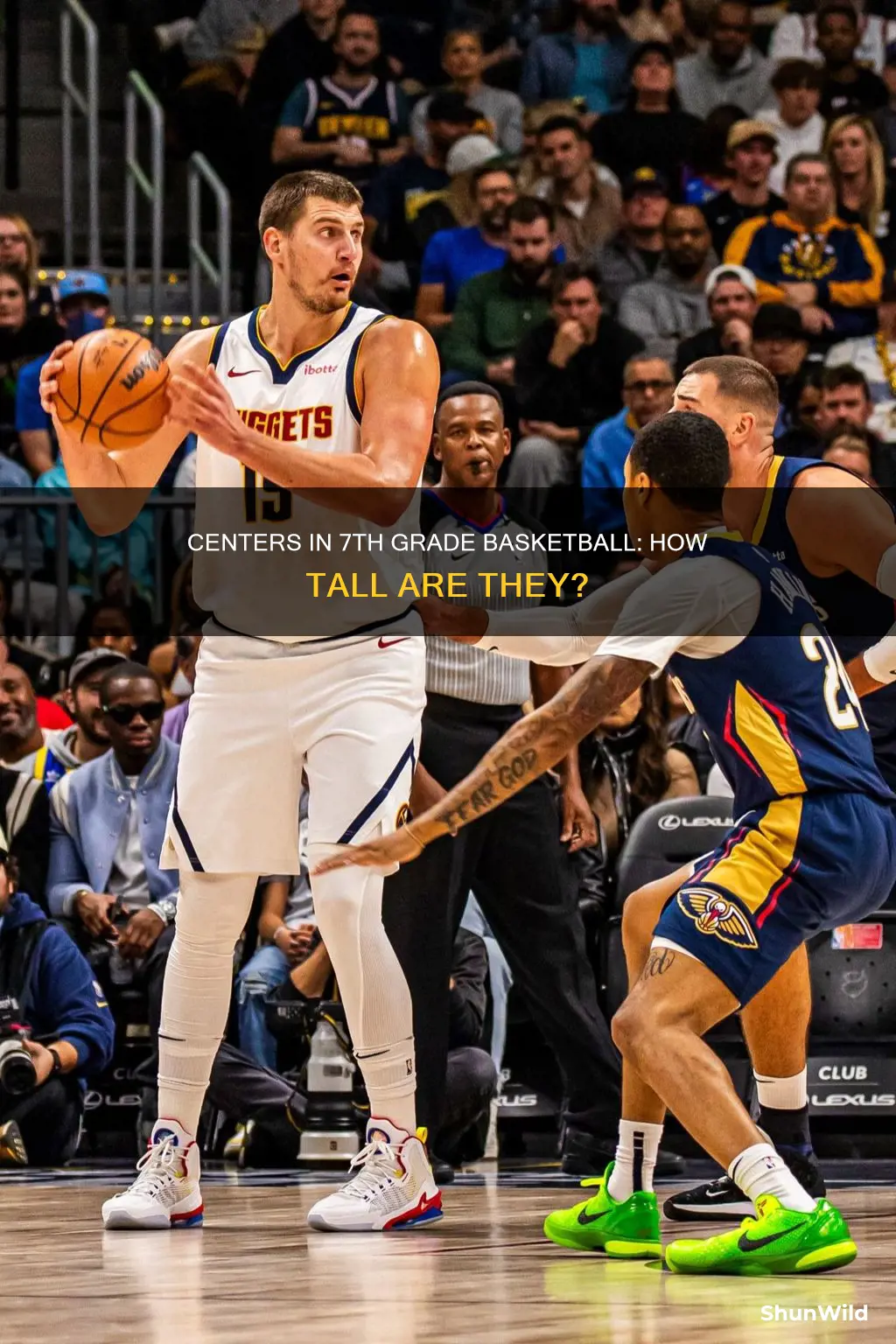 how tall are centers in basketball 7th grade