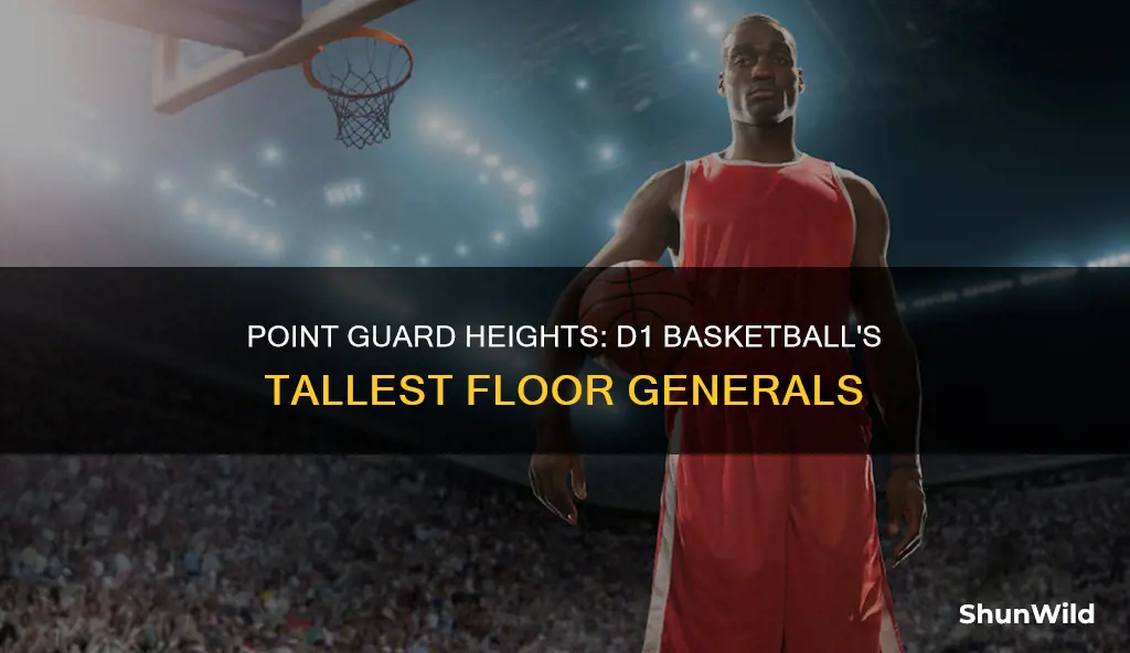 how tall are d1 basketball point guard