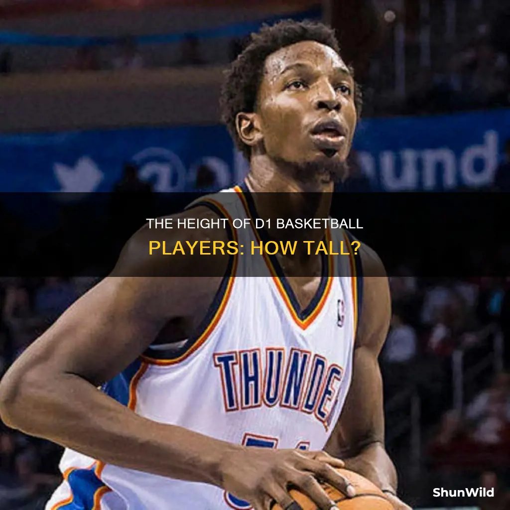 how tall are d1 basketball potin gured
