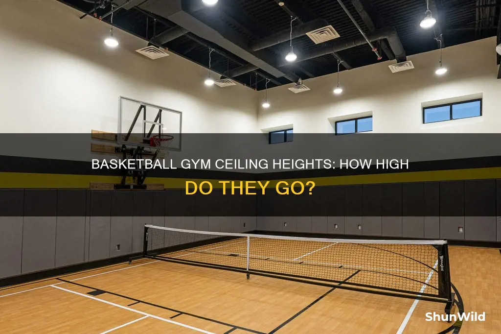 how tall are most basketball gym ceilings