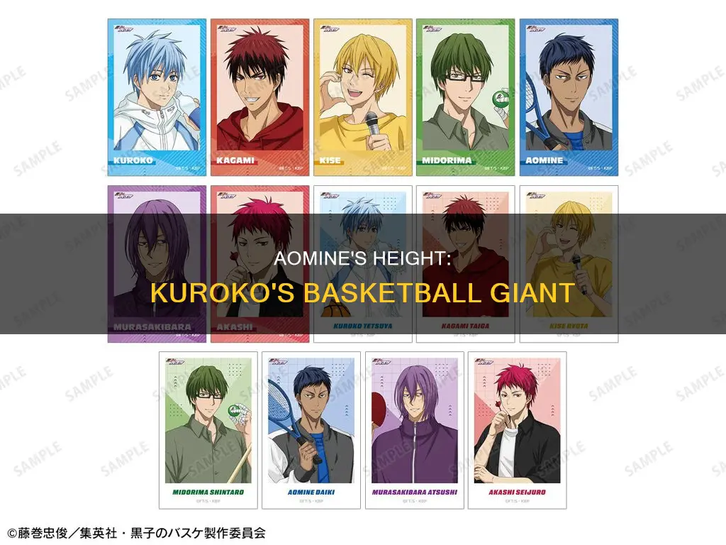 how tall is aomine in kuroko