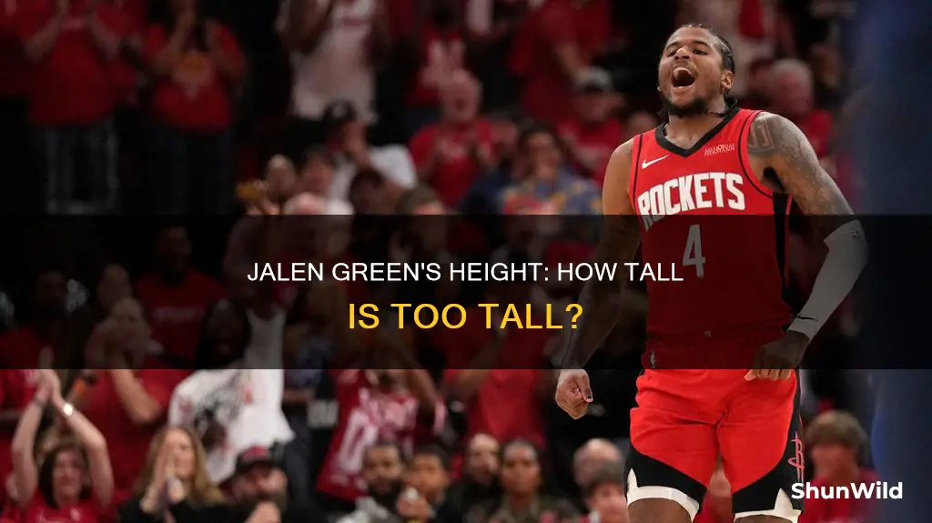 how tall is jalen green basketball